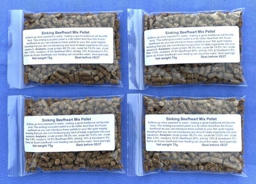 Manzo cuore pesce cibo - , pellet